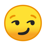 Smirking Face Emoji, Google style