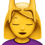 Woman Getting Massage Emoji, Apple style