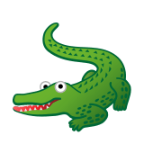 Crocodile Emoji, Google style