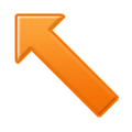 Up-Left Arrow Emoji, Samsung style