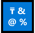 Input Symbols Emoji, Microsoft style