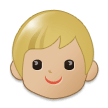 Child Emoji with Medium-Light Skin Tone, Samsung style