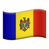 Flag: Moldova Emoji, Apple style