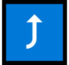 Right Arrow Curving Up Emoji, Microsoft style