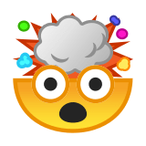 Exploding Head Emoji, Google style