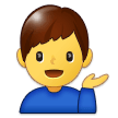 Man Tipping Hand Emoji, Samsung style