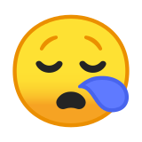 Sleepy Face Emoji, Google style