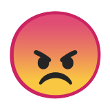 Angry Face Emoji, Google style