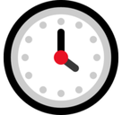 Four O’Clock Emoji, Microsoft style