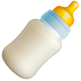 Baby Bottle Emoji, Apple style