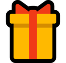 Wrapped Gift Emoji, Microsoft style