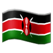 Flag: Kenya Emoji, Samsung style