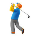 Golfer Emoji / Person Golfing Emoji, Apple style