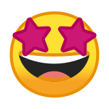 Star-Struck Emoji, Google style