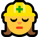 Woman Construction Worker Emoji, Microsoft style