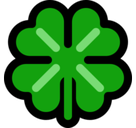 Four Leaf Clover Emoji, Microsoft style