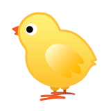 Baby Chick Emoji, Google style