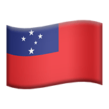 Flag: Samoa Emoji, Apple style