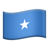 Flag: Somalia Emoji, Apple style