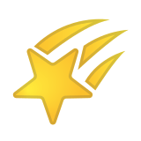 Shooting Star Emoji, Google style