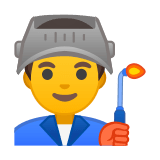 Man Factory Worker Emoji, Google style