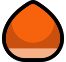 Chestnut Emoji, Microsoft style