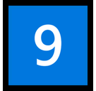 Keycap: 9 Emoji, Microsoft style