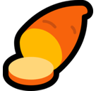 Roasted Sweet Potato Emoji, Microsoft style