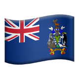 Flag: South Georgia & South Sandwich Islands Emoji, Apple style