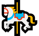 Carousel Horse Emoji, Microsoft style