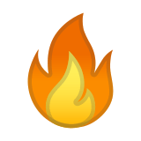 Fire Emoji, Google style