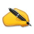 Writing Hand Emoji, LG style