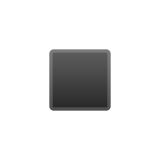 Black Medium-Small Square Emoji, Google style