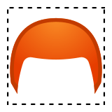 Red Hair Emoji, Google style