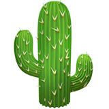 Cactus Emoji, Apple style