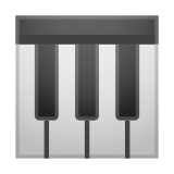 Musical Keyboard Emoji, Google style