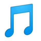 Musical Note Emoji, Google style