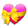 Heart with Ribbon Emoji, Samsung style