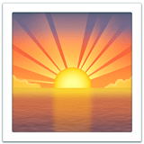 Sunrise Emoji, Apple style