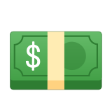Dollar Banknote Emoji, Google style