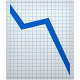Chart Decreasing Emoji, Apple style