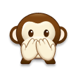 Speak-No-Evil Monkey Emoji, Samsung style