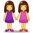 Two Women Holding Hands Emoji, Samsung style
