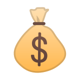 Money Bag Emoji, Google style