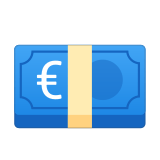 Euro Banknote Emoji, Google style