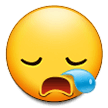 Sleepy Face Emoji, Samsung style