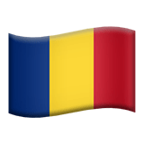 Flag: Romania Emoji, Apple style