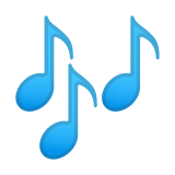 Musical Notes Emoji, Google style