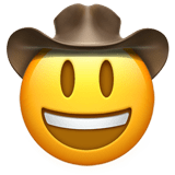 Cowboy Emoji, Apple style