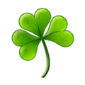 Shamrock Emoji, Samsung style